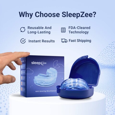 SleepZee mouthpiece custom fit
