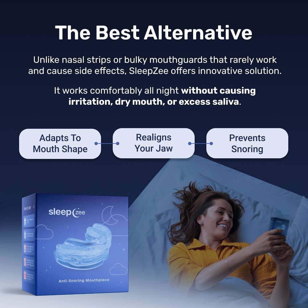 SleepZee mouthpiece in its case